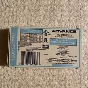 Signify Advance SmartMate ICF-2S26-H1-LD Compact Fluorescent Electronic Ballast
